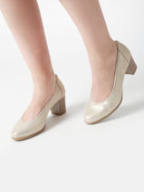 Pumps Uit Leder Tamaris Beige accessoires 44-vue-porte